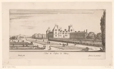 Zicht op kasteel de Villeroy