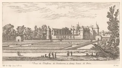 Zicht op kasteel van Verderonne