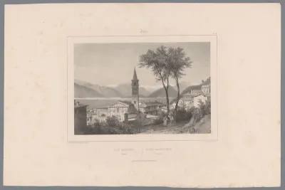 Zicht op Laveno aan het Lago Maggiore