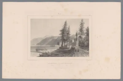 Zicht op Luino aan het Lago Maggiore