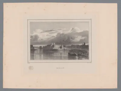 Zicht op Melun