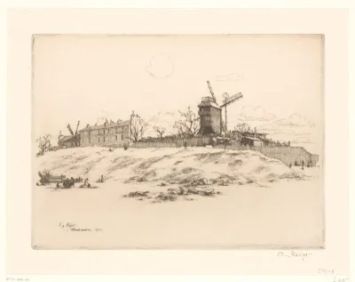 Zicht op Montmartre