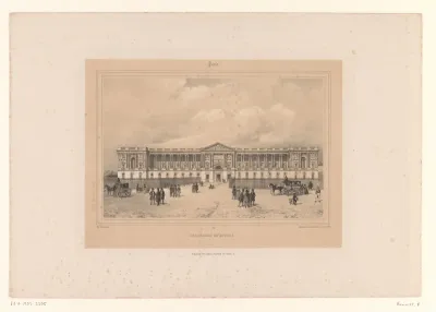 Zicht op Perraults zuilengalerij van het Louvre