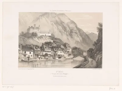 Zicht op Saint-Béat