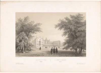 Zicht op St John's College in Cambridge