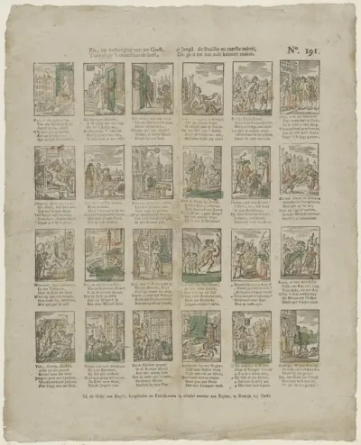 Zie, tot verheuging van uw geest, / Terwyl gy 't onderstaande leest, / ô jeugd de fraaiste en raarste zaken; / Die ge u tot nut zult kunnen maken