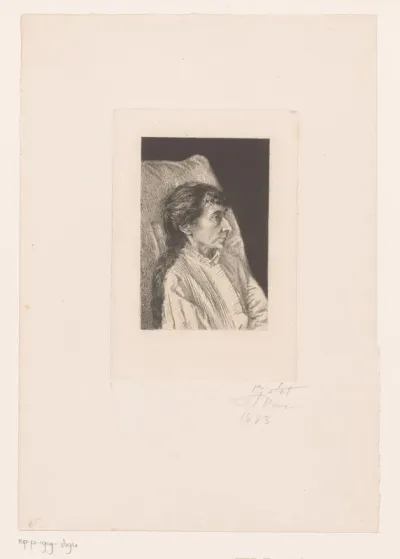 Zieke dame in bed