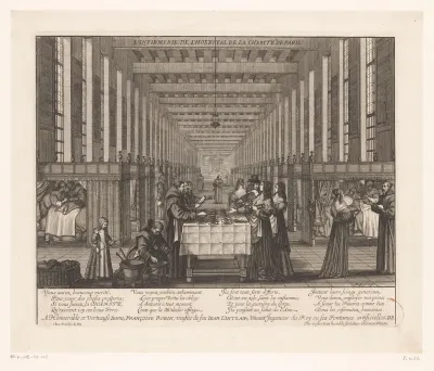Ziekenzaal in het Hôpital de la Charité de Paris