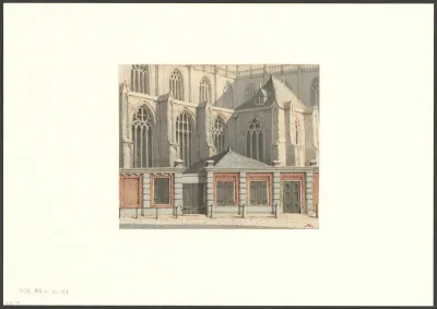Zijaanzicht van de Nieuwe Kerk
