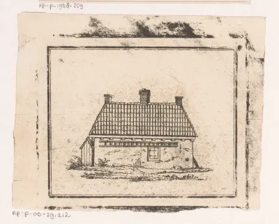Zijaanzicht van een huis