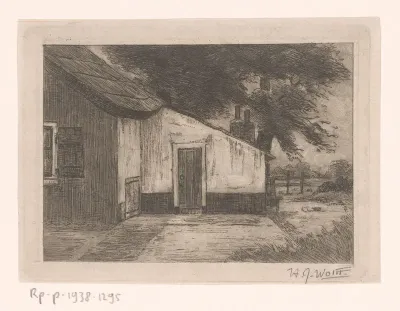 Zijgevel van een boerderij