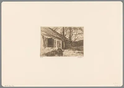 Zijkant van een boerderij