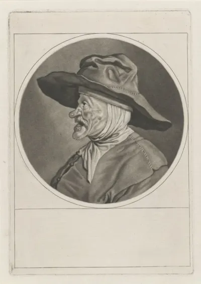 Zingende man met grote hoed (het Gehoor)