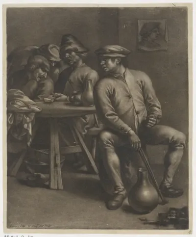 Zingende mannen in een herberg