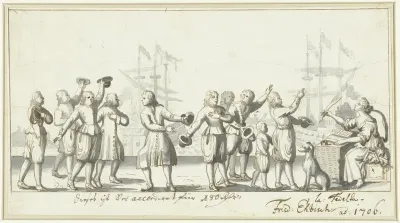 Zinnebeeld op de vredesonderhandelingen in 1706 (?)