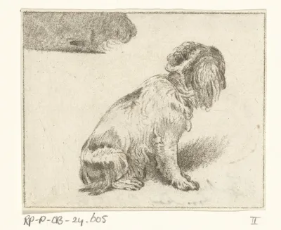 Zittend hondje