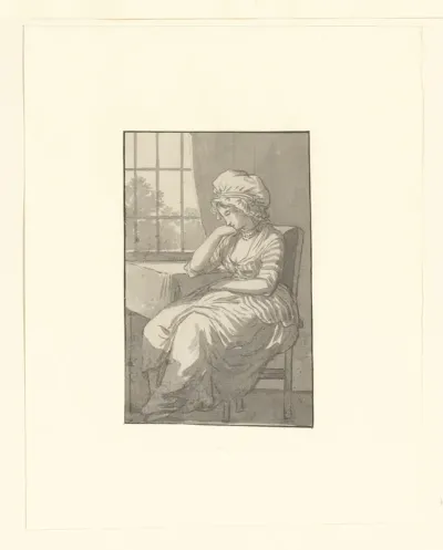 Zittende Cornelia Aletta Hulst