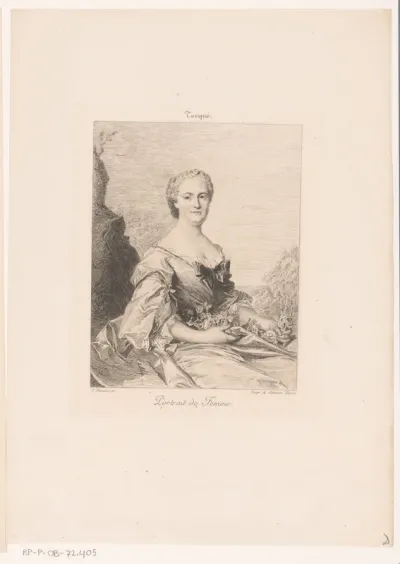 Zittende elegante dame