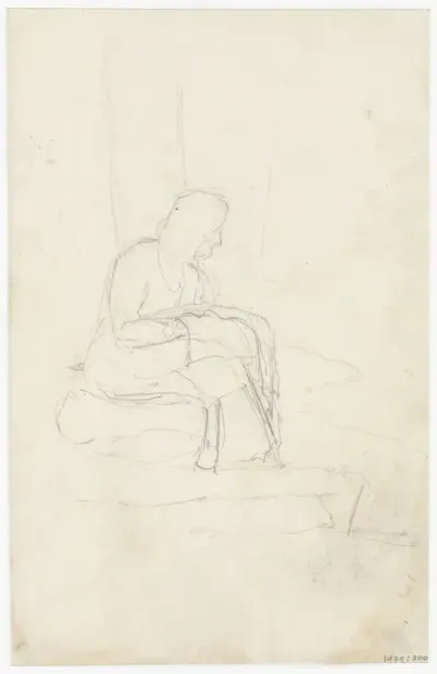 Zittende figuur