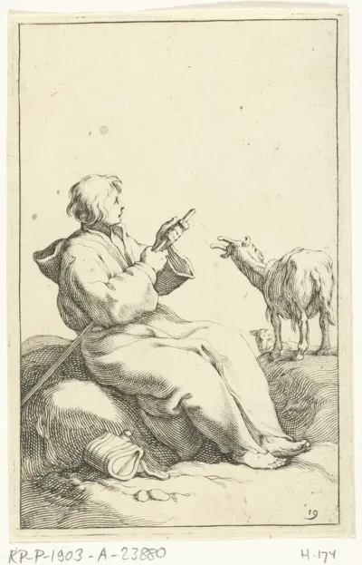 Zittende geitenhoeder