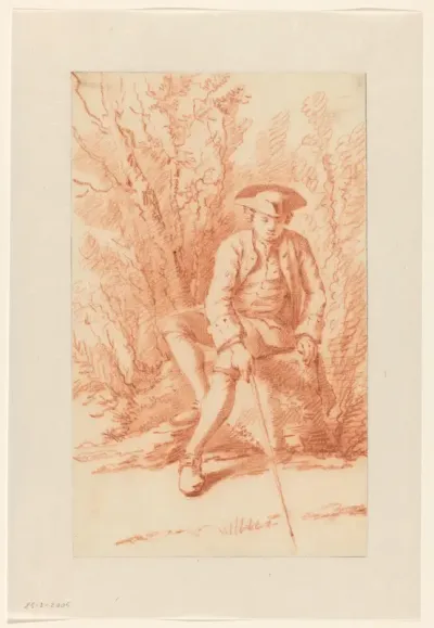 Zittende hengelaar