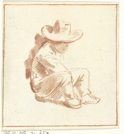 Zittende jongen