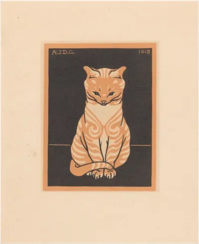 Zittende kat