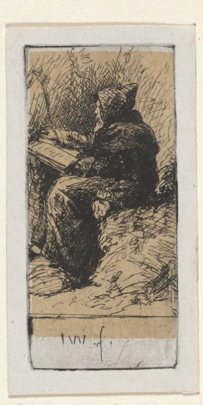 Zittende kluizenaar