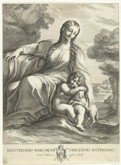 Zittende Madonna met lam