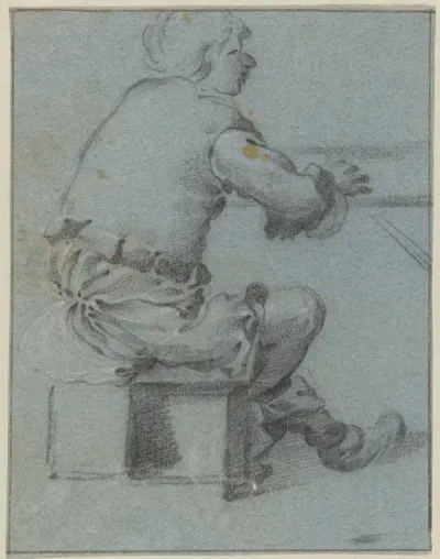 Zittende man
