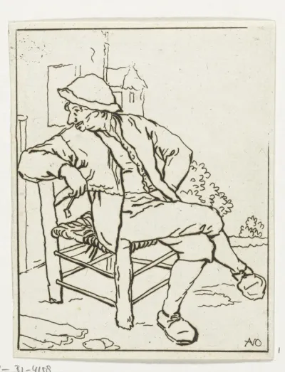 Zittende man