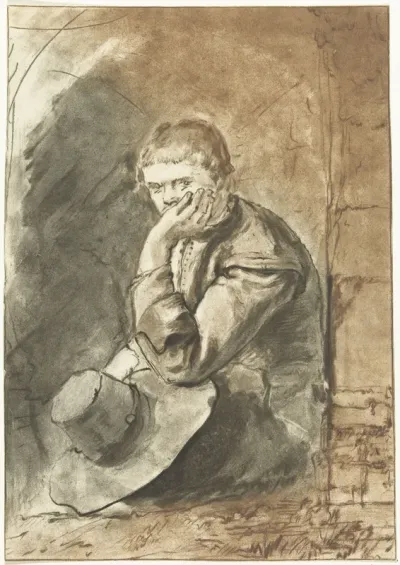 Zittende man