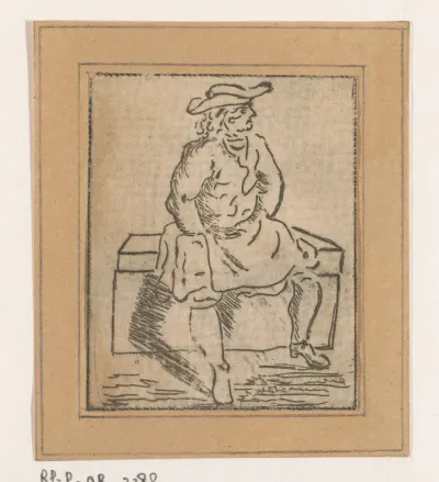 Zittende man