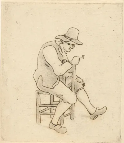 Zittende man