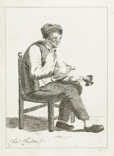 Zittende pijproker
