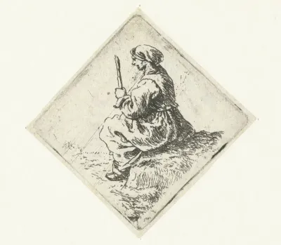 Zittende vrouw
