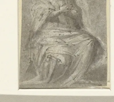 Zittende vrouw