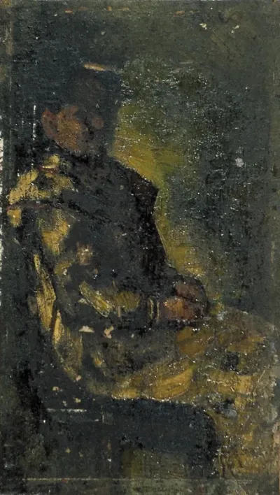 Zittende vrouw (Agnita Feis)