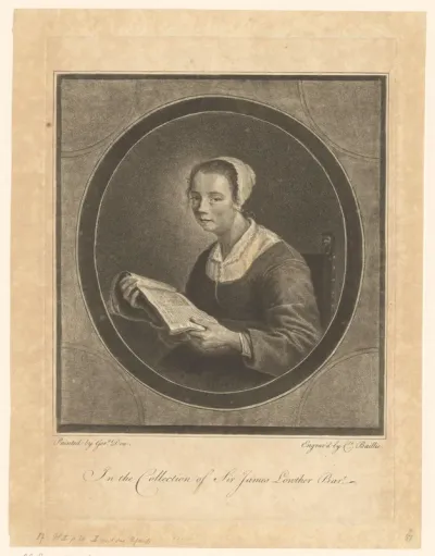 Zittende vrouw met boek