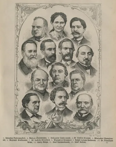 Zmarli w r.1876: Aleksander Czekanowski, Władysław Chomętowski, Lucjan Godlewski, Wojciech Grochowski, Franciszek Groër, Władysław Gruszecki, Ludwik Hirszfeld, Emilian Nowicki, Bolesław Podczaszyński, Józef Stefani, Alojzy Stolpe, Józef Szermentowski