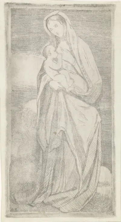 Zogende maagd Maria