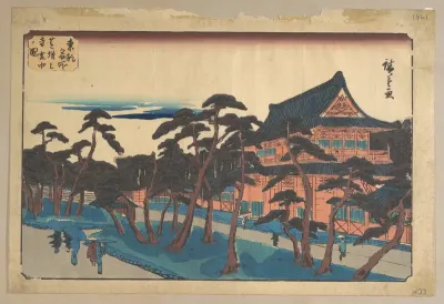 Zojoji Temple at Shiba in Snow