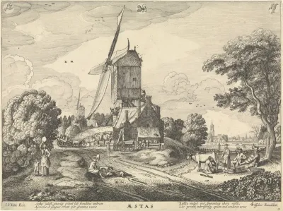 Zomer (Aestas), met sterrenbeelden