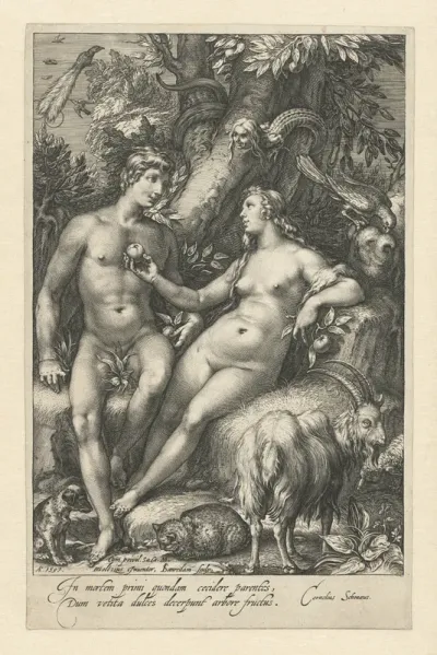 Zondeval met vrouwelijke slang