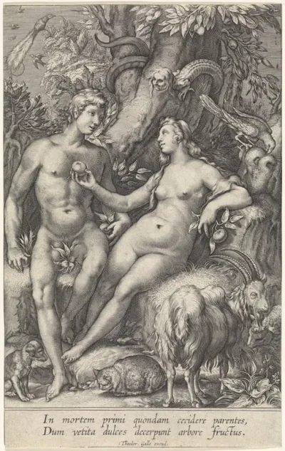 Zondeval met vrouwelijke slang
