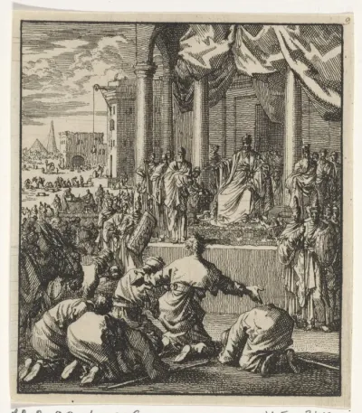 Zonen van Jakob knielen voor Jozef