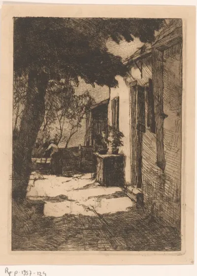 Zonlicht voor een boerderij