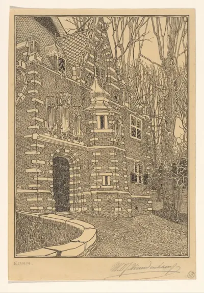 Zuiderportaal van de Grote of Sint-Nicolaaskerk te Edam