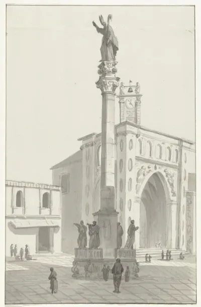 Zuil op het plein van Lecce