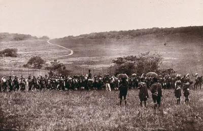 Zululand, South Africa: Africans preparing a dance